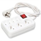 FINDIS Nord Est - BLOC 7 PRISES: 3 x (2 P + T) et 4 x (2 P) - 3680W + INTER - 1m