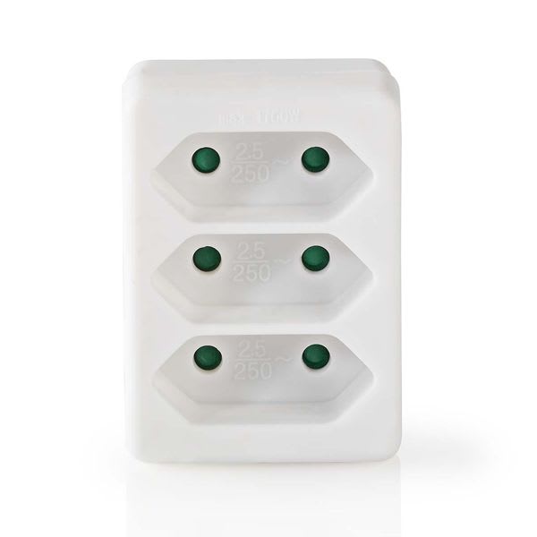 FINDIS Nord Est - BLOC MURAL 3 PRISES Type F (CEE 7/7) | 250 V AC 50 Hz | Côté câble d'a