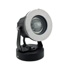 Europole - Projecteur YAH GU10 sur patère noir mat IP65