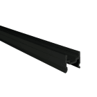 Europole - Profil U.S 662 3,01m noir anodisé. Pour installation bandeau LED.