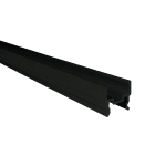 Europole - Profil U.S 663 3,01m noir anodisé. Pour installation bandeau LED.