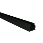 Europole - Profil U.S 664 3,01m noir anodisé. Pour installation bandeau LED.