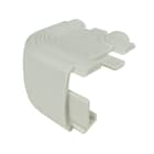 Europole - Embout d'angle avec passage de câble STEP gris