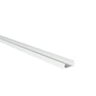 Europole - Profil MICRO-ALU 1m blanc anodisé. Pour installation bandeau LED.