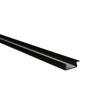 Europole - Profil MICRO-NK 1m noir anodisé. Pour installation bandeau LED.