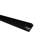 Europole - Profil 45-ALU 2m noir anodisé. Pour installation bandeau LED.