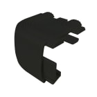 Europole - Embout d'angle avec passage de câble STEP noir