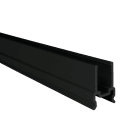 Europole - Profil U.S 660 3,01m noir anodisé. Pour installation bandeau LED.