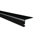 Europole - Nez de marche STEKO 3m noir anodisé. Pour installation bandeau LED.