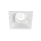 Europole - Spot DECO GU10 carré 1 tête orientable, blanc mat IP20