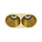 Europole - Spot DECO GU10 rond 2 têtes fixe, doré IP20