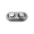 Europole - Spot DECO GU10 rond 2 têtes orientable, alu laqué IP20