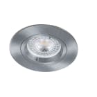 Europole - Spot RTIGHT GU10 rond fixe, alu brossé IP20
