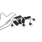Europole - PACK MINI ZEPH rond inox brossé 3000K 4x90lm 4x3W 120°