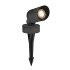 Europole - Projecteur TUBE GU10 sur patère + piquet noir IP65