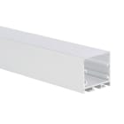 Europole - Profil LAZER 1m blanc anodisé. Pour installation bandeau LED.
