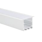 Europole - Profil LAZER R 1m blanc anodisé. Pour installation bandeau LED.