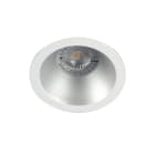 Europole - Spot DECO+ GU10 rond fixe, blanc mat/alu laqué IP20