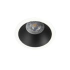 Europole - Spot DECO+ GU10 rond fixe, blanc mat/noir mat IP20