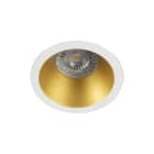 Europole - Spot DECO+ GU10 rond fixe, blanc mat/doré IP20