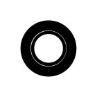 Europole - Collerette LED'UP UNIVERSAL ronde noir mat orientable