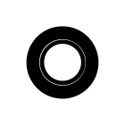 Europole - Collerette LED'UP UNIVERSAL ronde noir mat orientable