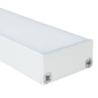 Europole - Embout sans passage de câble FINE blanc diffuseur plat.