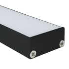 Europole - Embout sans passage de câble FINE noir diffuseur plat.