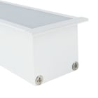 Europole - Embout sans passage de câble BLADE R blanc diffuseur plat.