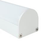 Europole - Embout sans passage de câble FINE blanc diffuseur rond.