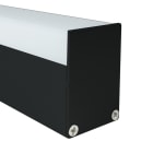 Europole - Embout sans passage de câble BLADE noir diffuseur carré.