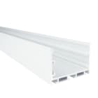 Europole - Profil LAZER L SM blanc anodisé. Pour installation bandeau LED.