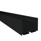 Europole - Profil LAZER L SM noir anodisé. Pour installation bandeau LED.