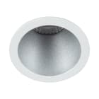 Europole - Spot DECO+ ASYM GU10 rond fixe, blanc mat/alu laqué IP20