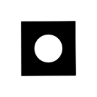 Europole - Collerette LED'UP UNIVERSAL carrée noir mat fixe