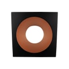 Europole - Collerette LED'UP UNIVERSAL ESTHET+ carrée noir mat/cuivre fixe
