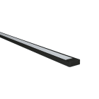 Europole - MICRO-ALU LED IP20 noir SM au CM opale 2700K FORT PERF 24VDC