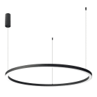 Europole - Suspension OBRA 3 90cm 3000K 40W 2400lm rond noir mat