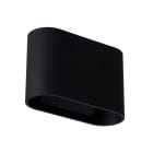 Europole - Applique OVALY noir 3000K 394lm 8W 100° IP65 (Eclairage : haut+bas)