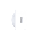 Europole - Collerette carrée 37x37mm 70° blanc pour encastrés JAVA