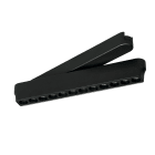 Europole - Réglette Led MATYK LINEAR noir mat orientable 3000K 910lm 12W 36° IP20 48VDC