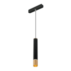 Europole - Suspension MATYK PENDANT 1 noir satiné/champagne 3000K 240lm 5W 24° IP20 48VDC