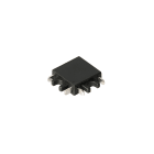 Europole - Module d'angle plat noir mat pour gamme MATYK