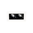 Europole - NELIO 2 rectangle blanc mat 3000K 12,7W 1120lm 44° IP20
