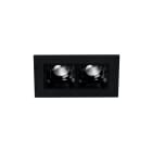 Europole - NELIO 2 rectangle noir mat 3000K 12,7W 1120lm 44° IP20