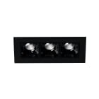 Europole - NELIO 3 rectangle noir mat 3000K 17,7W 1589lm 44° IP20