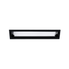 Europole - NELIO WALL WASHER rectangle noir mat 3000K 11,2W 568lm 100°x60° IP20