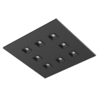 Europole - Dalle LED ARENAL 18-29W 3000K 2485-4015lm noir 85° IP20