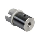 Europole - Embout de finition conducteur rond OLEK avec passage de câble gris