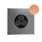 Europole - ZEPH 2 SLIM - 24 carré bronze non percée 4000K 368lm 3x2W 10°